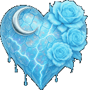 Lightblueheartgif emote for Discord