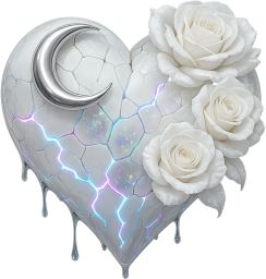 White_goth_heart emote for Discord