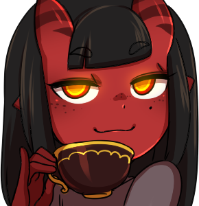 Meru_Sips_Tea emote for Discord