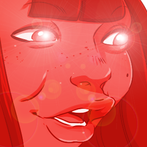 Meru_Red_Glow emote for Discord