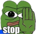 pepestop emote for Discord