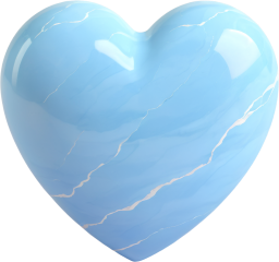 Lightblue_marble_heart emote for Discord