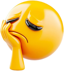 Saddepressedemoji emote for Discord