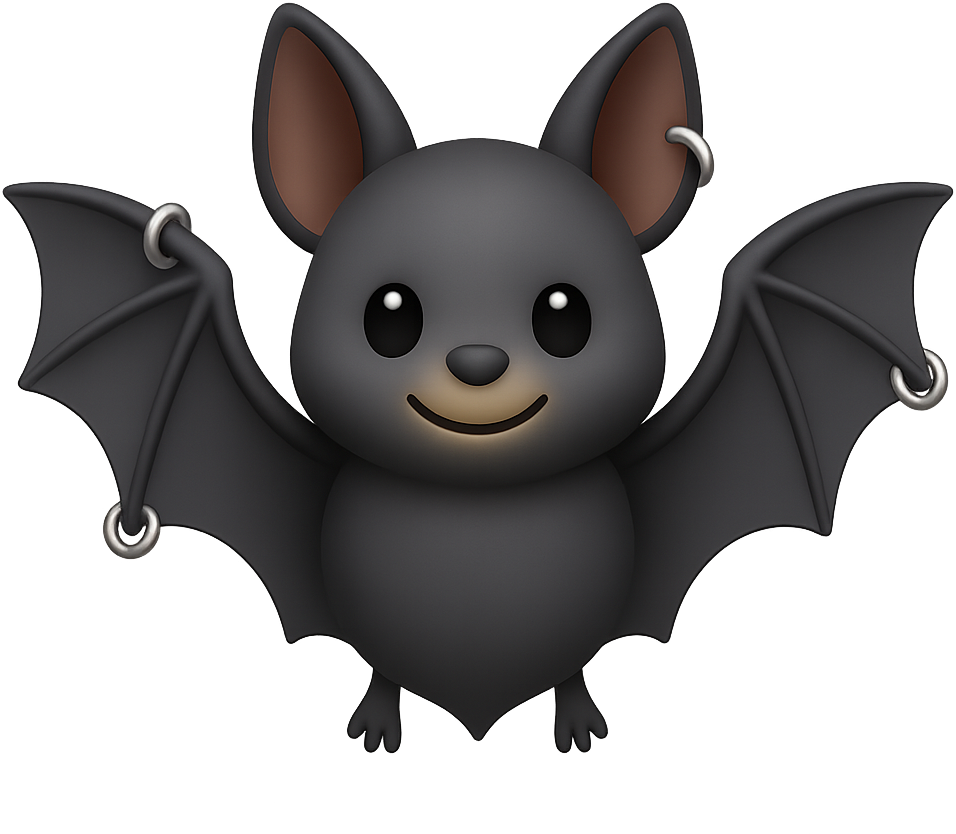 Black_Bat_Peircer emote for Discord