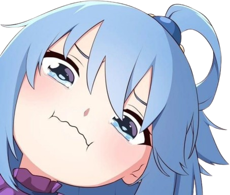 Aqua_crying emote for Discord