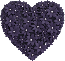 Blackflowerheart emote for Discord
