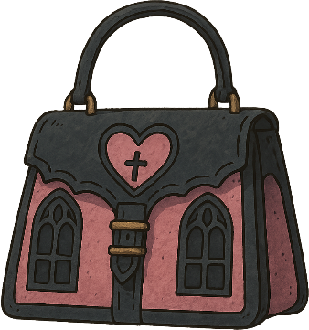 Blackpinkgothpurse emote for Discord
