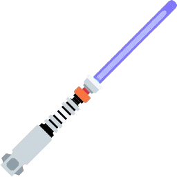indigolightsaber emote for Discord
