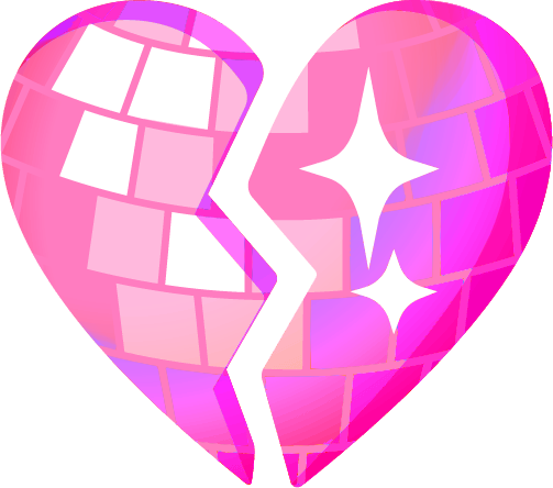 PinkDiscoBrokenHeart emote for Discord