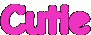 Pink_cutie_text emote for Discord