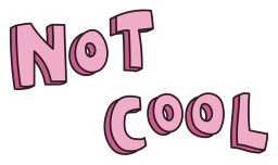 Not_cool_text emote for Discord