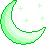 greenglittermoon emote for Discord