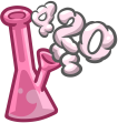 Pink420Bong emote for Discord