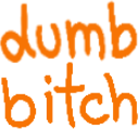 dumbbitch emote for Discord