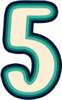Number_5_Five emote for Discord