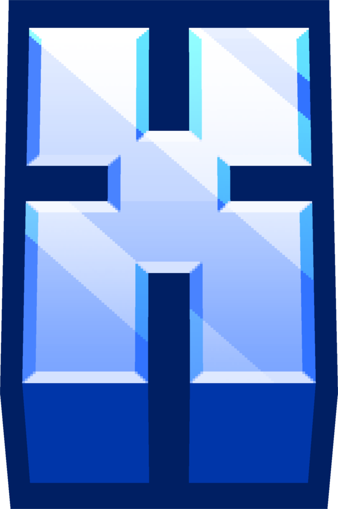 minecraft_blue_X emote for Discord