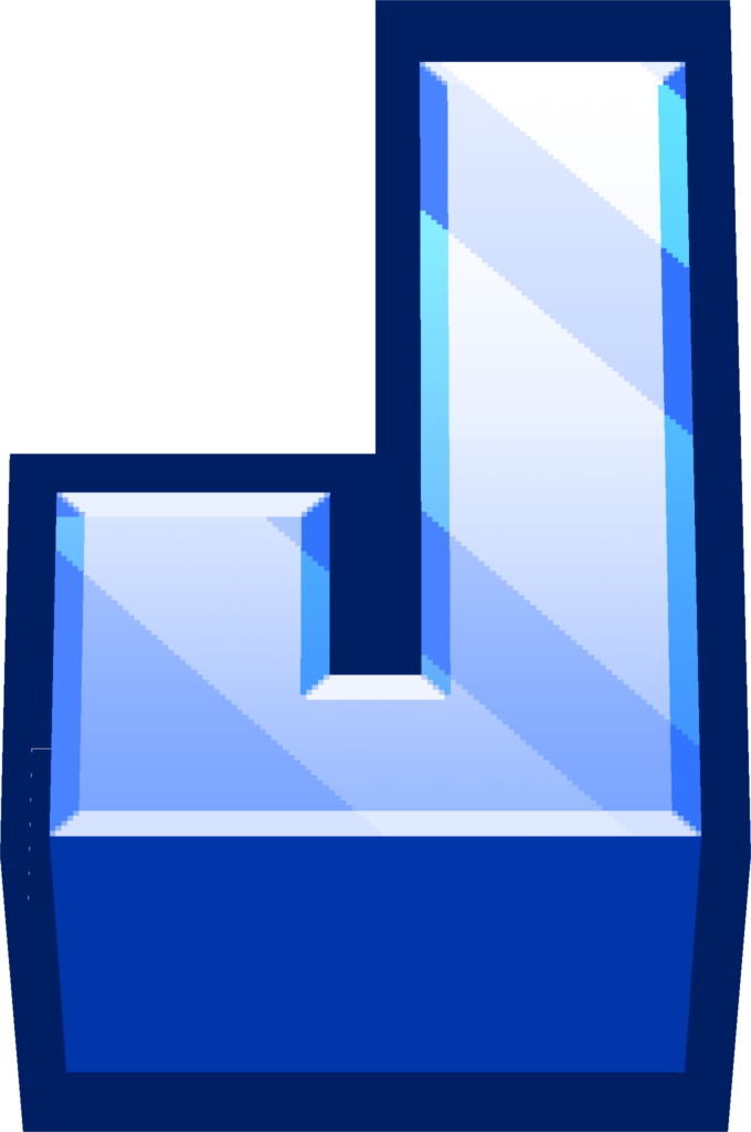 minecraft_blue_J emote for Discord