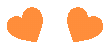 Orangeheartgif emote for Discord