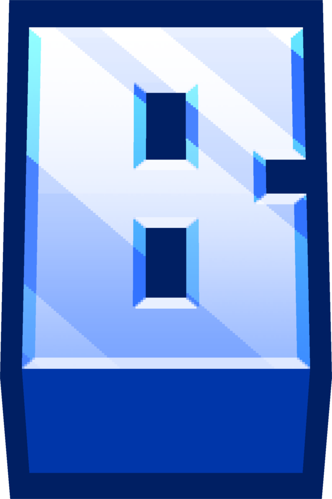 minecraft_blue_B emote for Discord