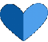 Darkblueandlightblueheart emote for Discord
