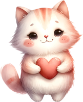 Catholdingheart emote for Discord