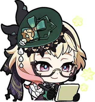Emilie_notes static emote