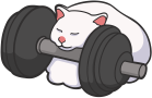 Cat_gym emote for Discord