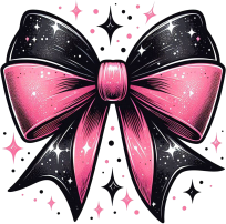 Blackpinkglitterbow emote for Discord