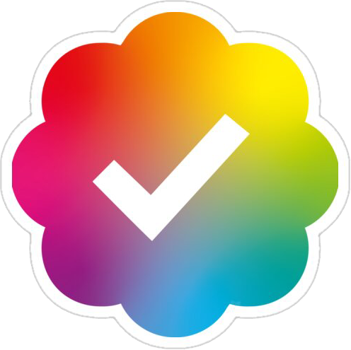 RainbowVerified emote for Discord