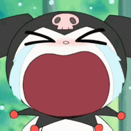 KuromiBawling emote for Discord
