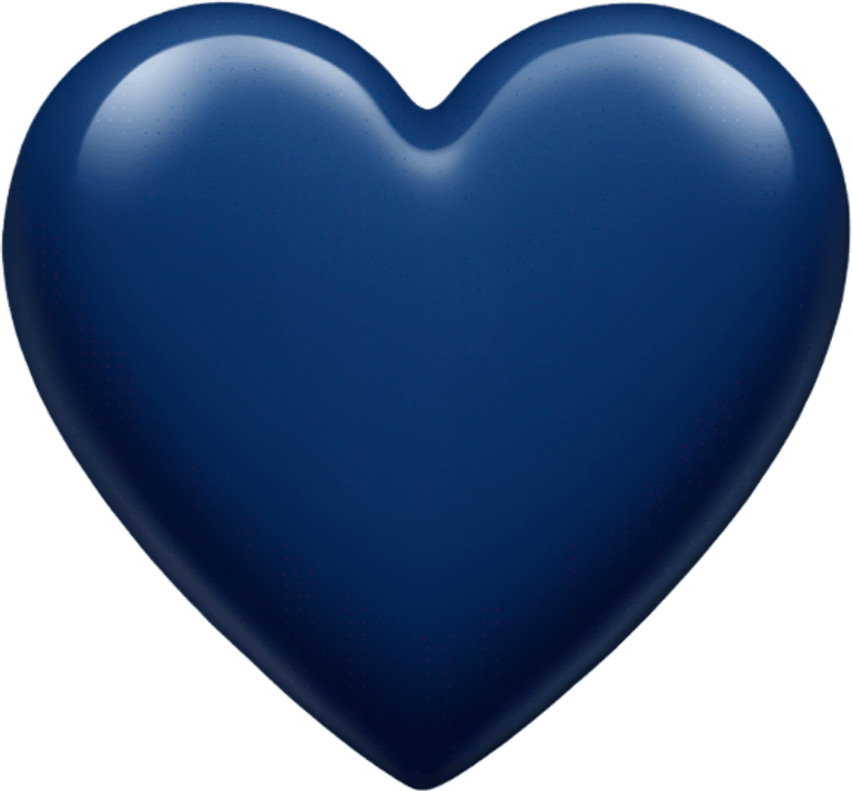 Darkblueheart emote for Discord