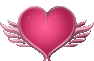 Pinkangelheartgif emote for Discord