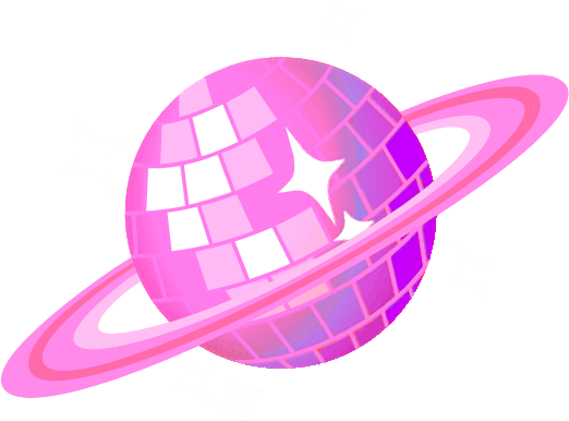 PinkDiscoSaturn emote for Discord