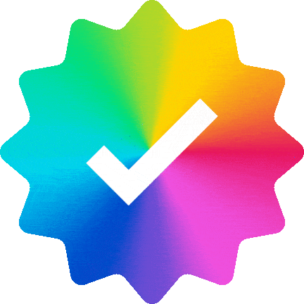 Rainbow_Verified emote for Discord