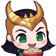 LokiPopcorn emote for Discord