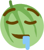 SleepyDroolingMelon emote for Discord