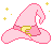 PinkWitchHat emote for Discord