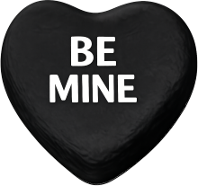 Blackbeminecandyheart emote for Discord