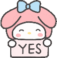 MyMelodyYes emote for Discord