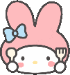 MyMelodyEat emote for Discord