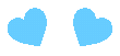 Lightblueheartgif emote for Discord