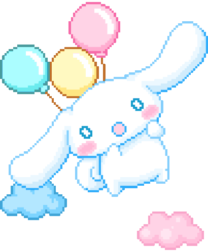 CinnamorollWithBalloons emote for Discord