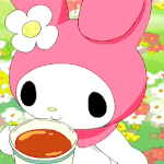 MyMelodySipsTea emote for Discord