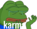 pepekarma emote for Discord