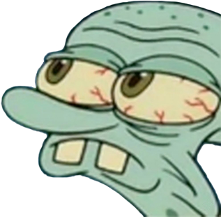 squidwardperturbed emote for Discord