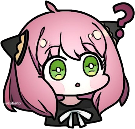 Anya_Thinking emote for Discord