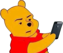 pooh_phone2 emote for Discord
