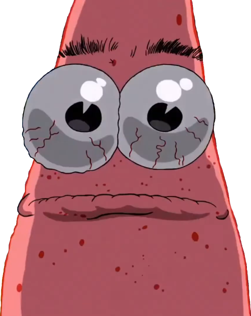 CloseupPatrick emote for Discord