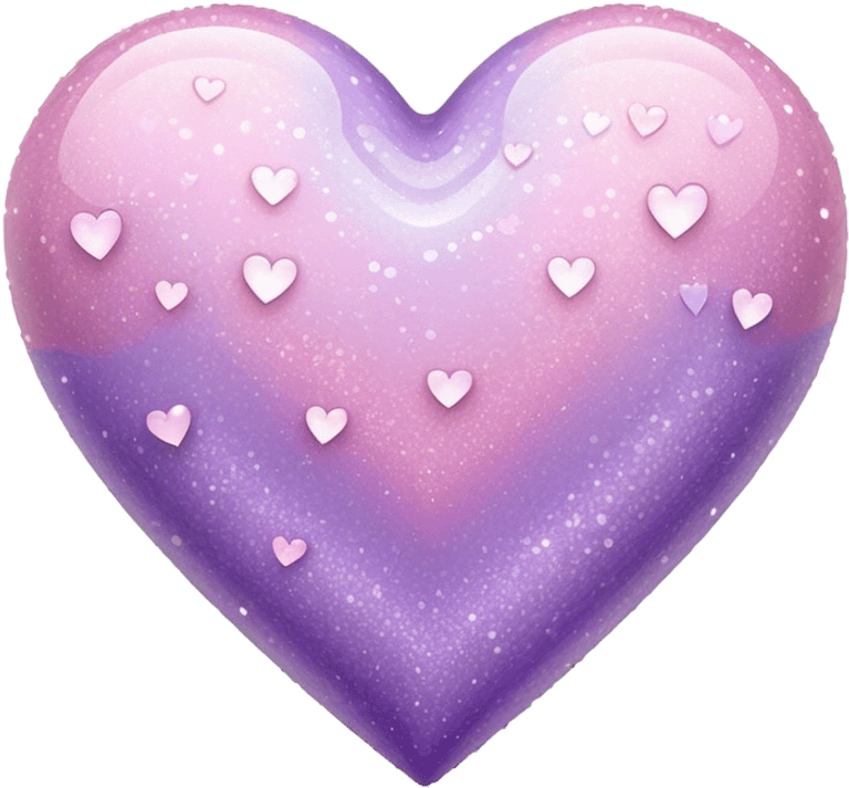 Glitterpinkpurpleheart emote for Discord