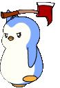 Pengu_Axe_Run emote for Discord